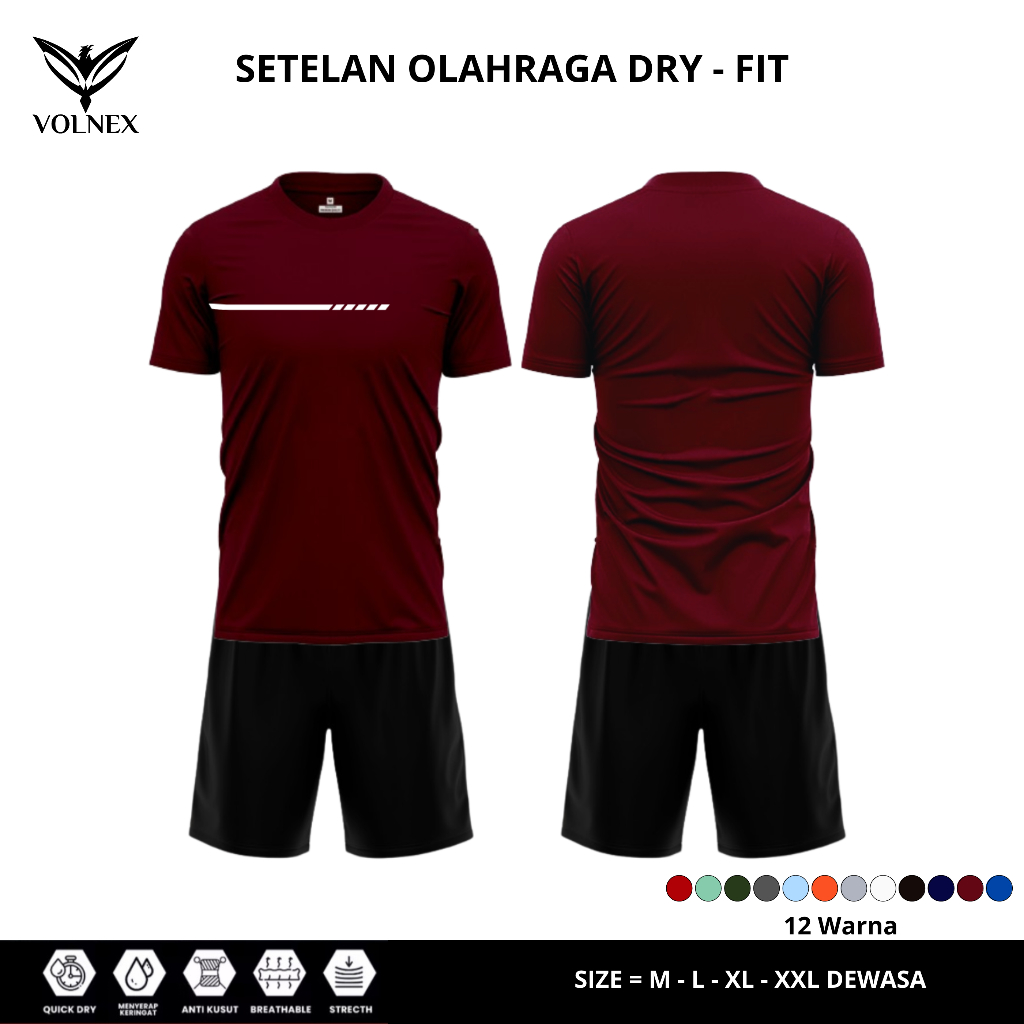 pakaian olahraga polos Seragam TIM club Futsal baju Celana kolor pendek Sablon SET PL015