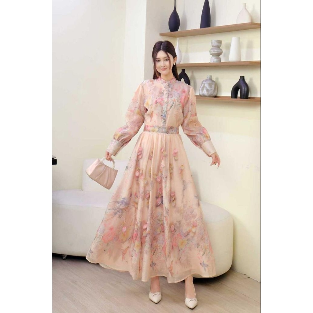 Setelan rok premium organza mewah