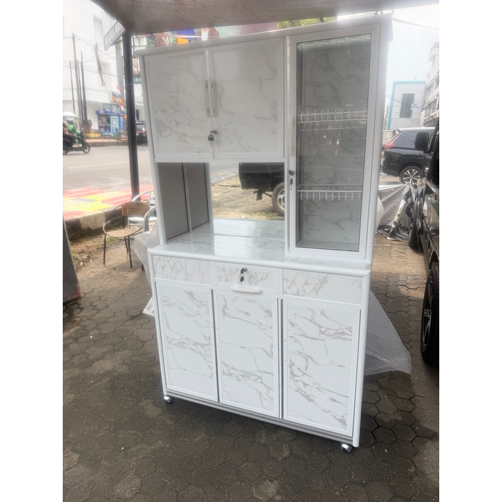 RAK PIRING ALUMINIUM MODERN MINIMALIS