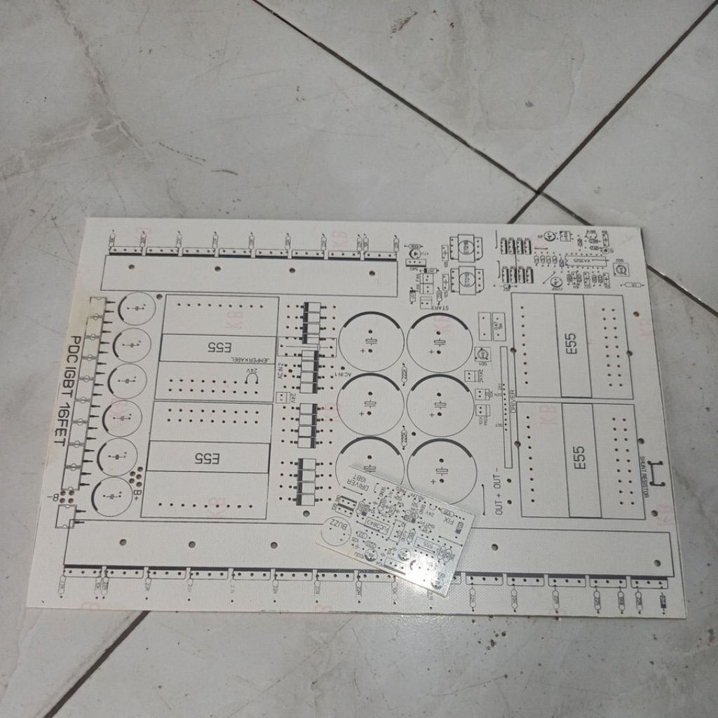 Pcb igbt 16f jumbo bahan fiber dobel travo ee55 dobel induktor ee55