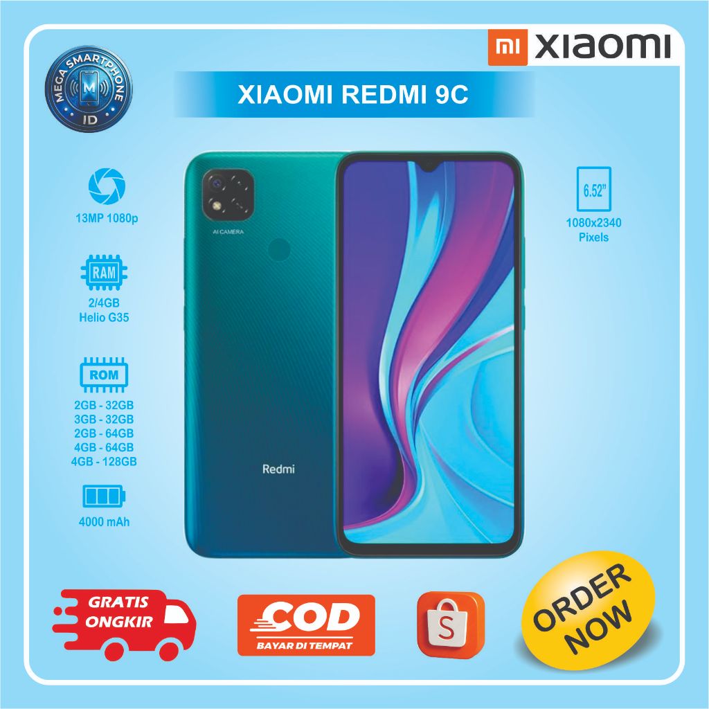 XIAOMI REDMI 9C | HP Second batangan