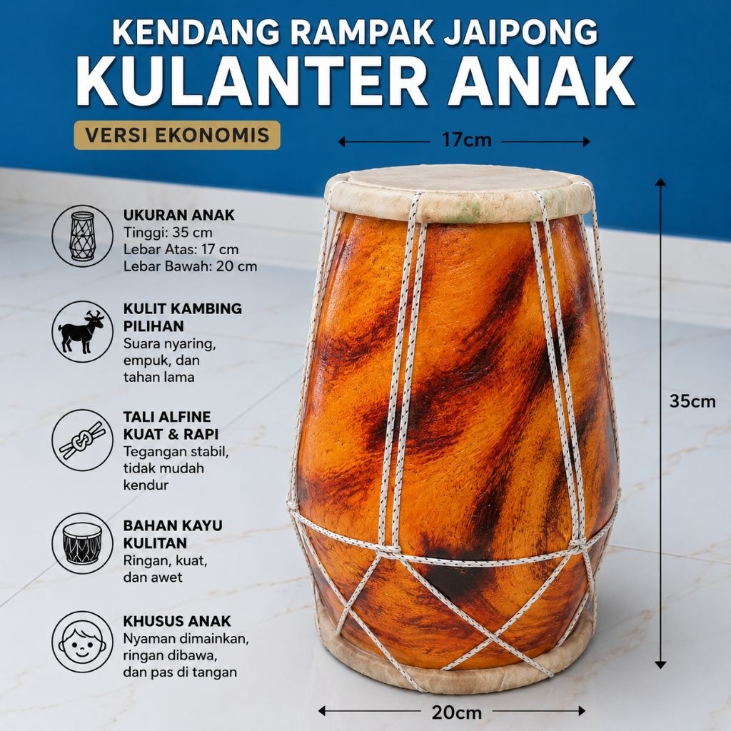 kendang jaipong kulanter khusus anak mainan anak