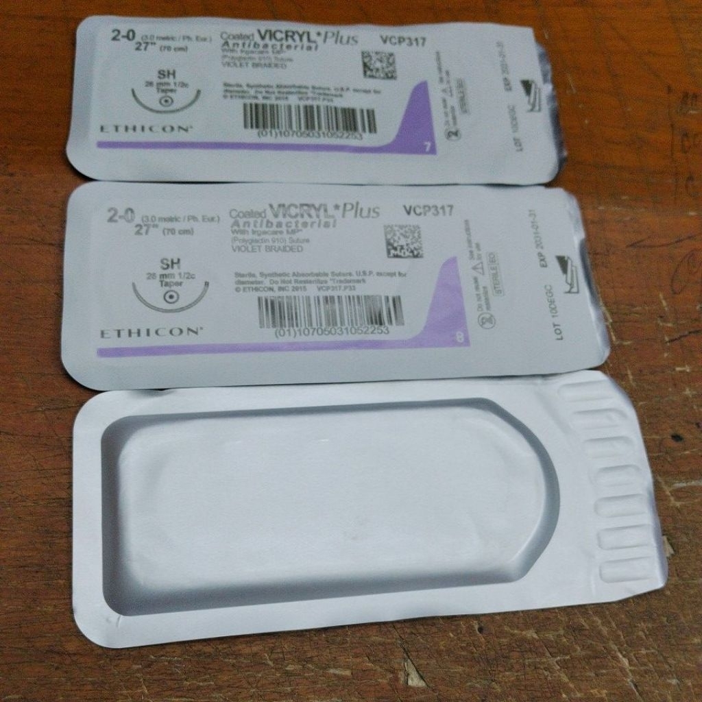 coated vicryl plus 2/0 vcp317 taper