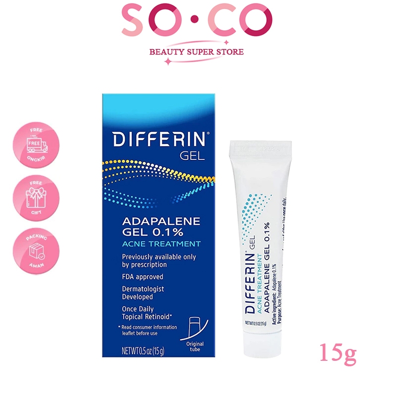 Differin Acne Treatment Gel/Differin Adapalene Gel 0.1% Acne Treatment 15g
