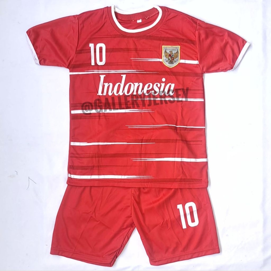 SETELAN BAJU BOLA TIMNAS INDONESIA MERAH ARHAN ANAK ANAK SETELAN JERSEY BOLA ANAK ANAK TIMNAS INDONE