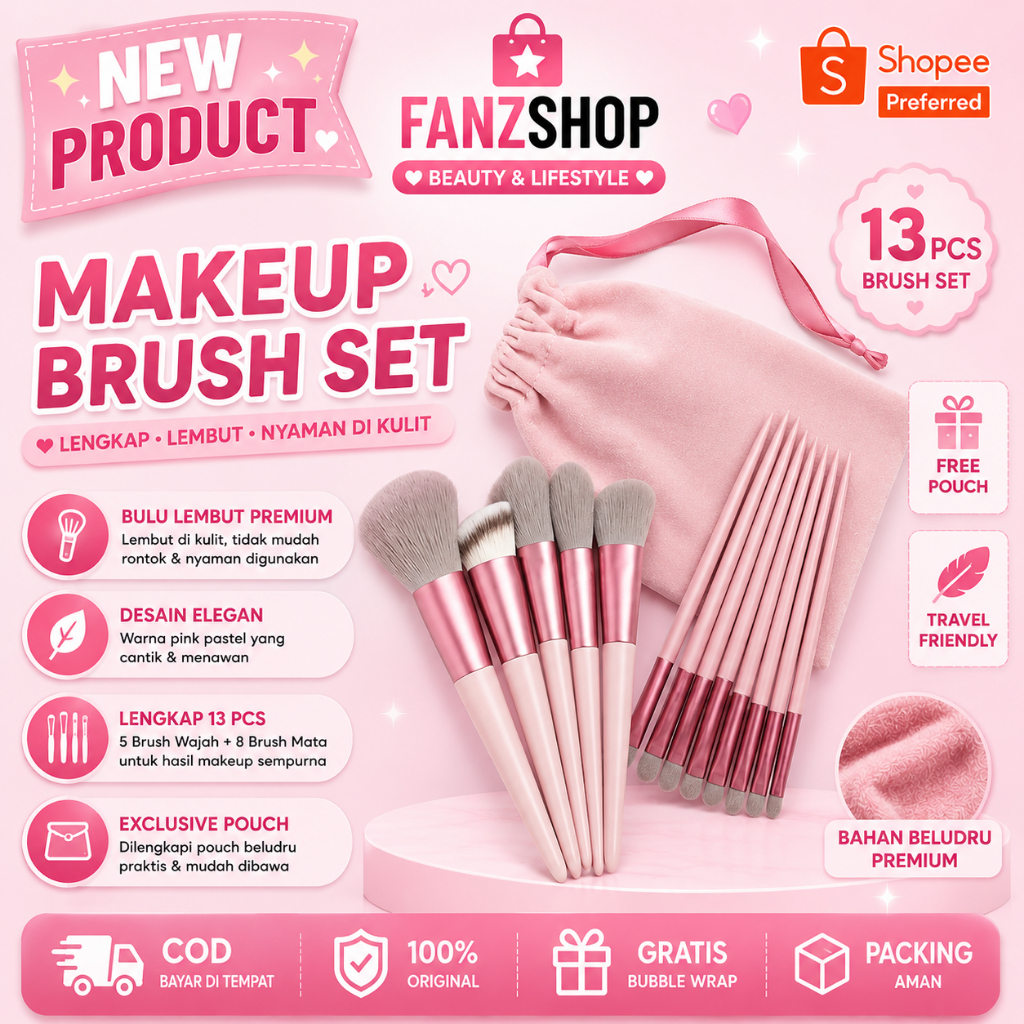 13PCS KUAS MAKE UP