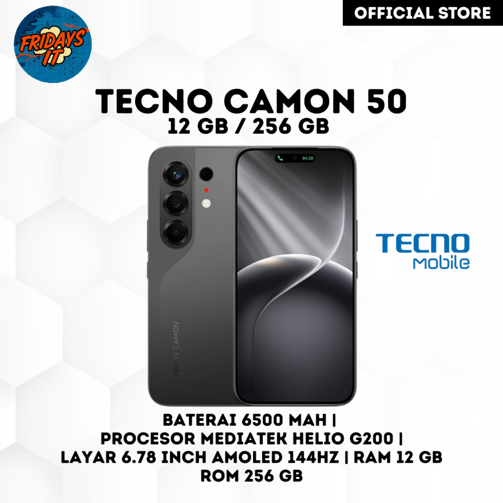 HANDPHONE TECNO CAMON 50 RAM 12GB ROM 256GB