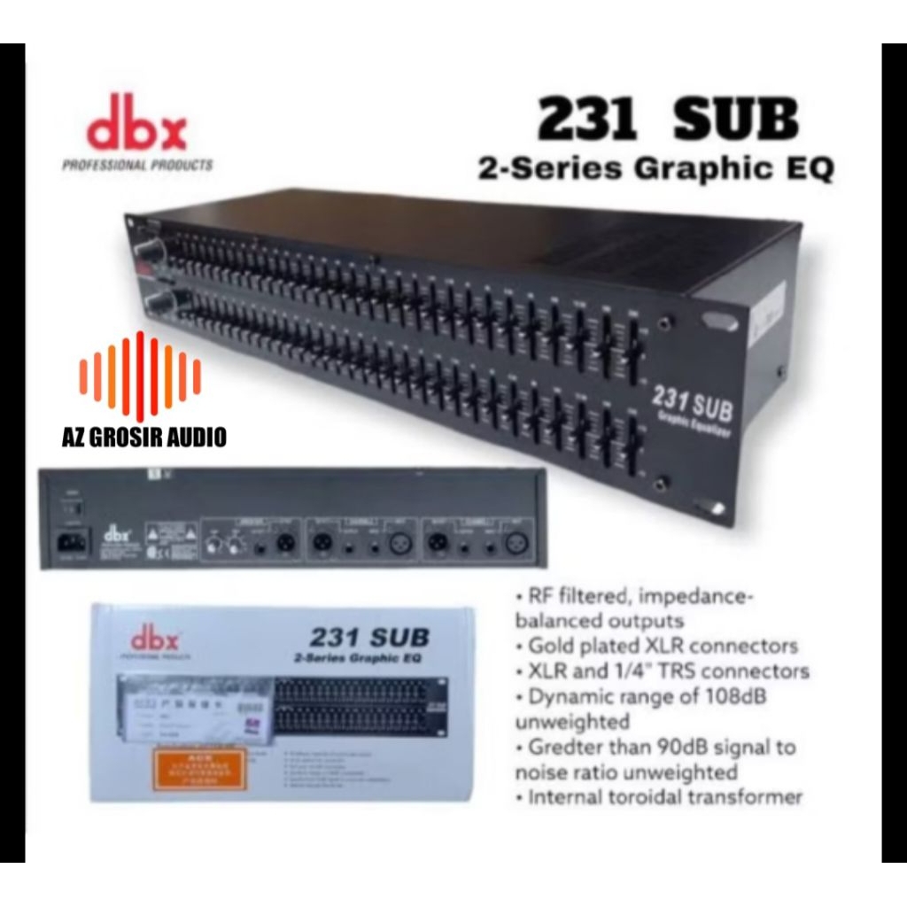 equalizer dbx 231 sub dbx 231sub