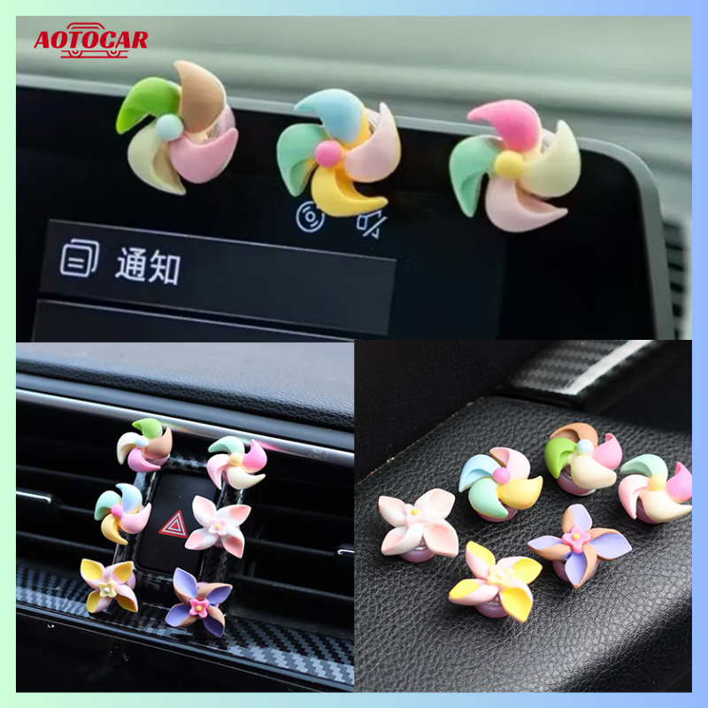 AOTOCAR 6PCS Kincir Angin Mobil Listrik/Kincir Angin Sepeda Motor/Kincir Angin Baru/Kincir Angin Gyr