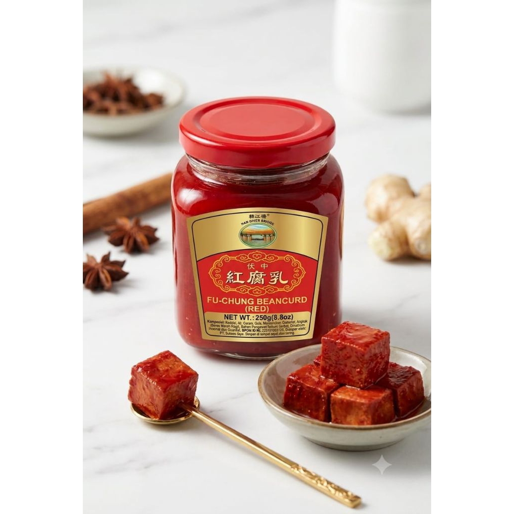 TAUJU FU CHUNG BEAN CURD (RED) 250GR