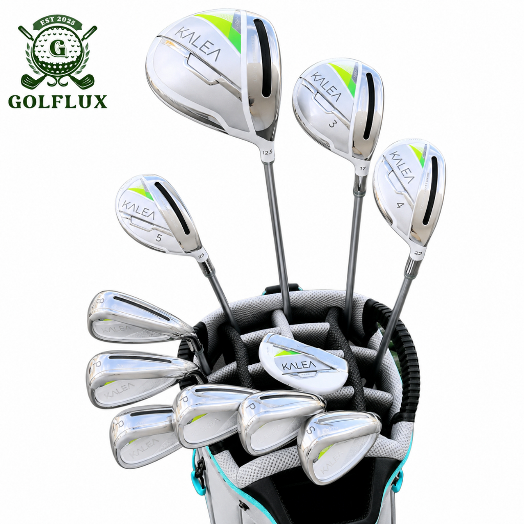 KALEA Golf Club Set Wanita 11 Stick Lengkap + Tas Golf | Iron 6-9 | Ladies Golf Club | Desain Elegan