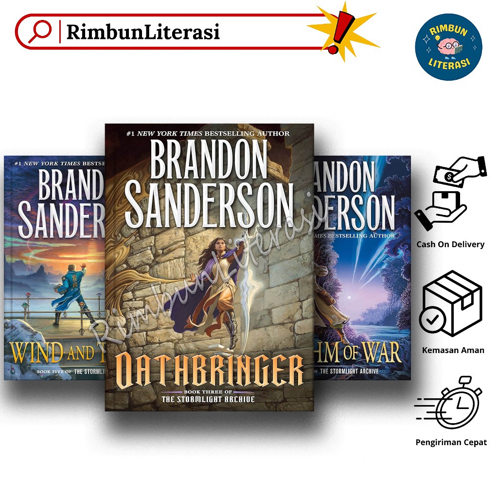The Stormlight Archive (5 book series)  Wind and Truth | The Way of Kings | Oathbringer by Brandon S