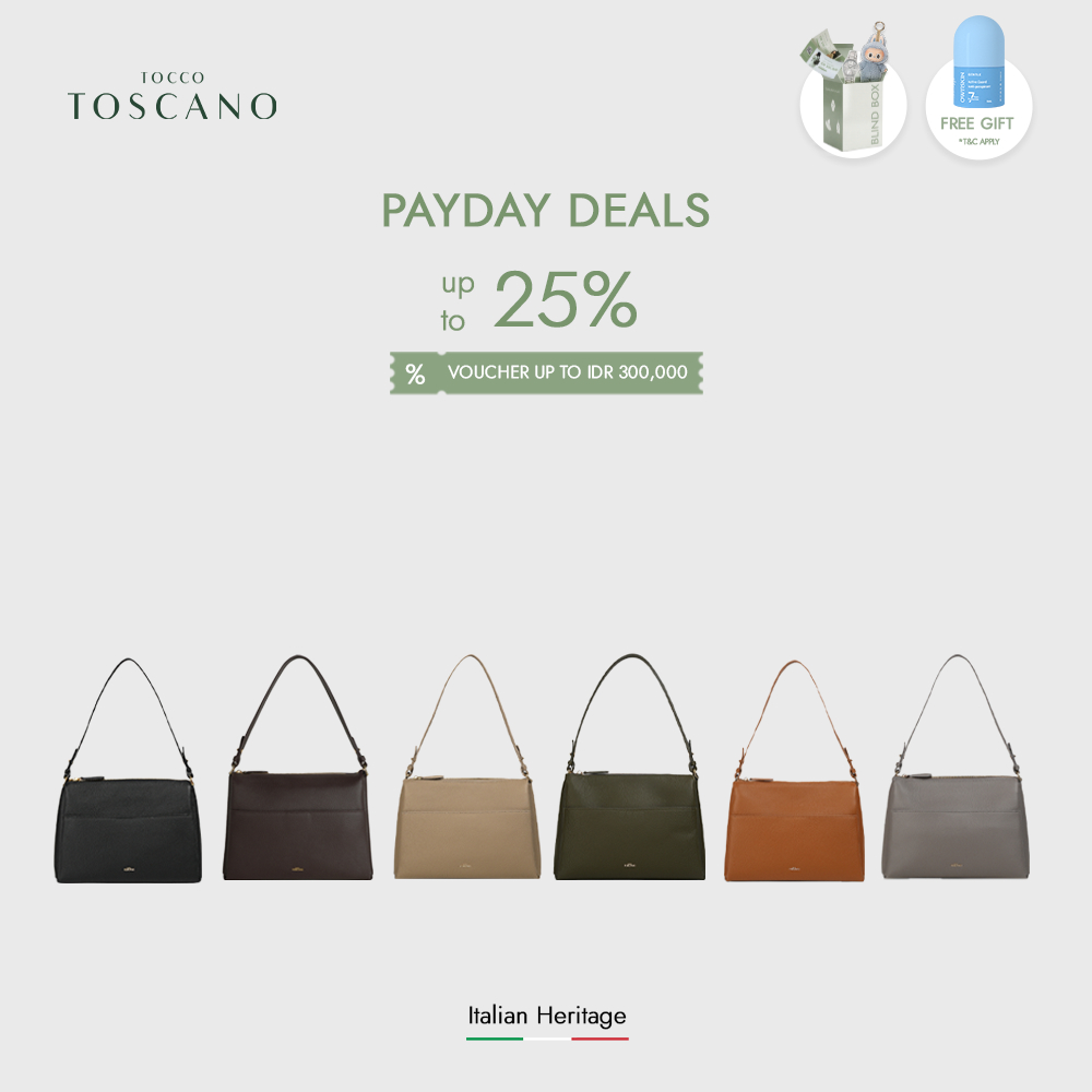 Tocco Toscano Marlows Shoulder Bag - Tas Pundak Wanita Kulit Sapi Asli
