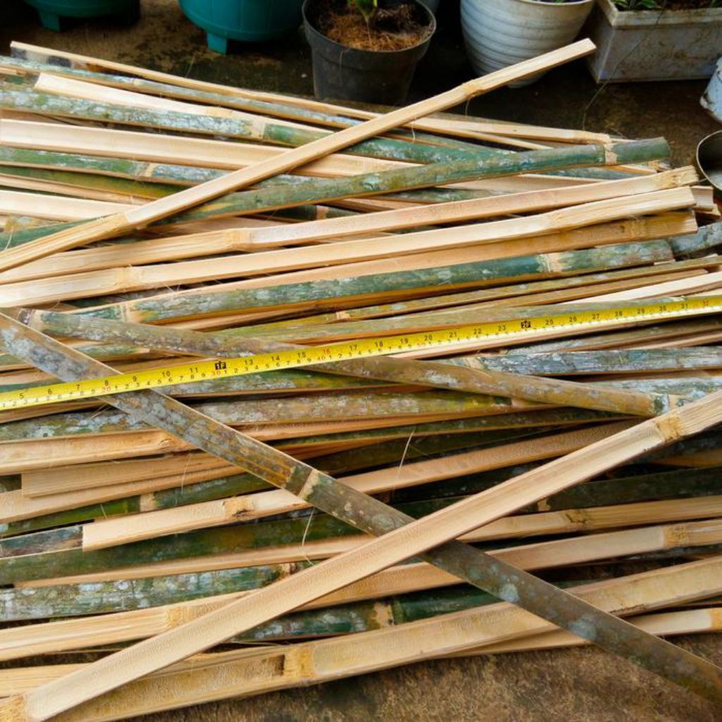 Bambu Bilah Panjang 1 meter, bambu tanaman, bambu pagar, bambu kandang, bambu layang layang