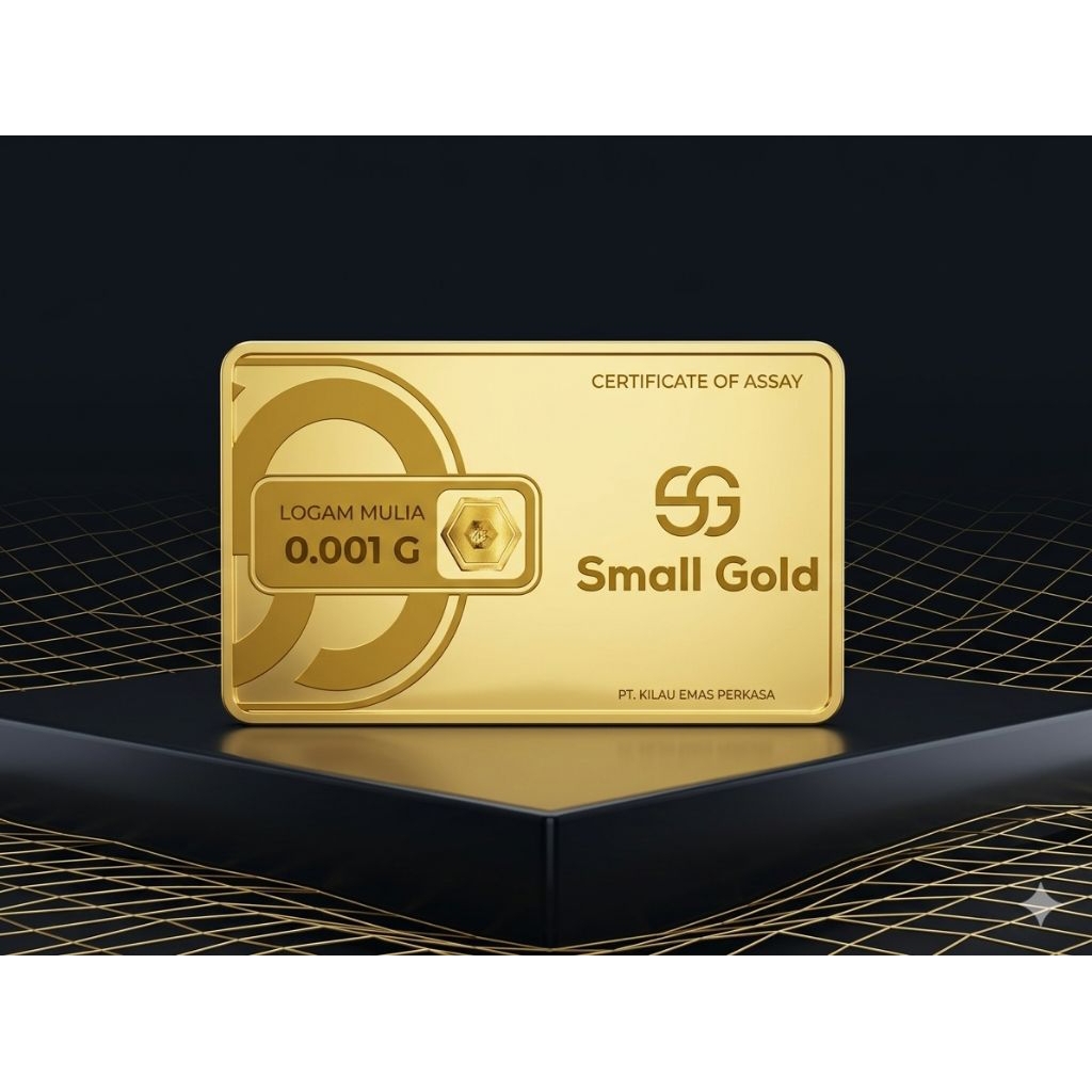 Small gold logam mulia 0,001gram
