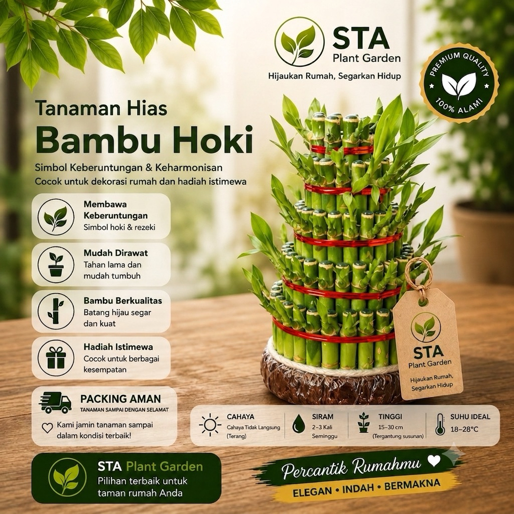 BAMBU HOKI / TANAMAN BAMBU HOKI • BAMBU REJEKI - Tanaman Bambu Hias - BAMBU HOKI BERKUALITAS