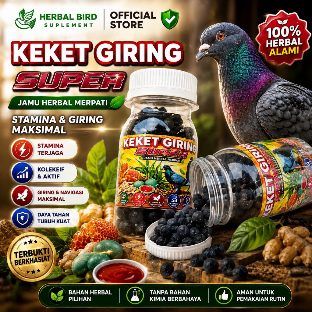 JAMU MERPATI KEKET GIRING 100 PIL super keras extra ginseng teki sarang walet kelenceng pil edan nut