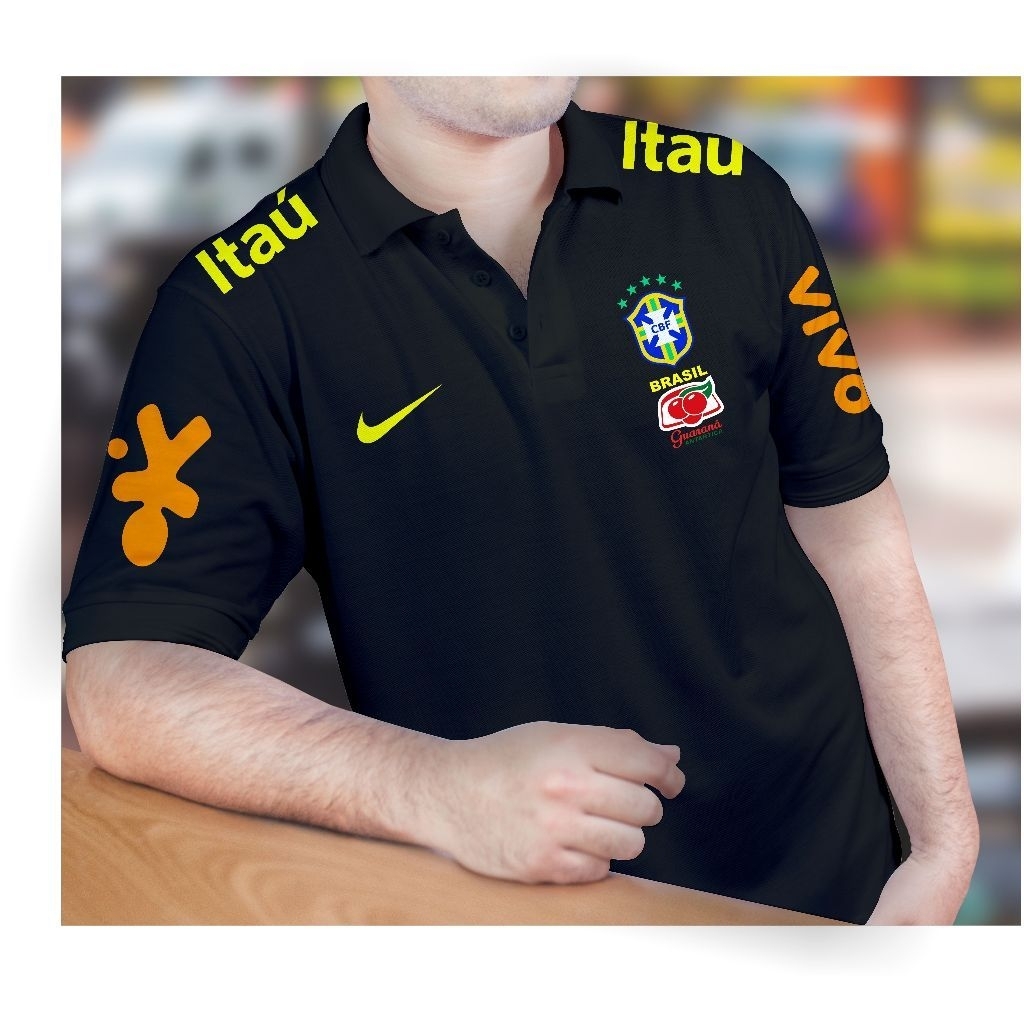 POLO Tshirt Brazil/POLO Timnas Brasil WC 2026/Kaos kerah piala dunia 2026 brazil tim samba/Polo wang