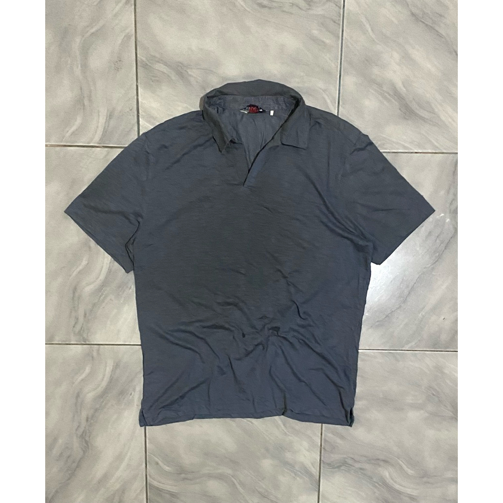 Kaos kerah polo poloshirt atasan pria laki laki cowok casual polos basic olzen second