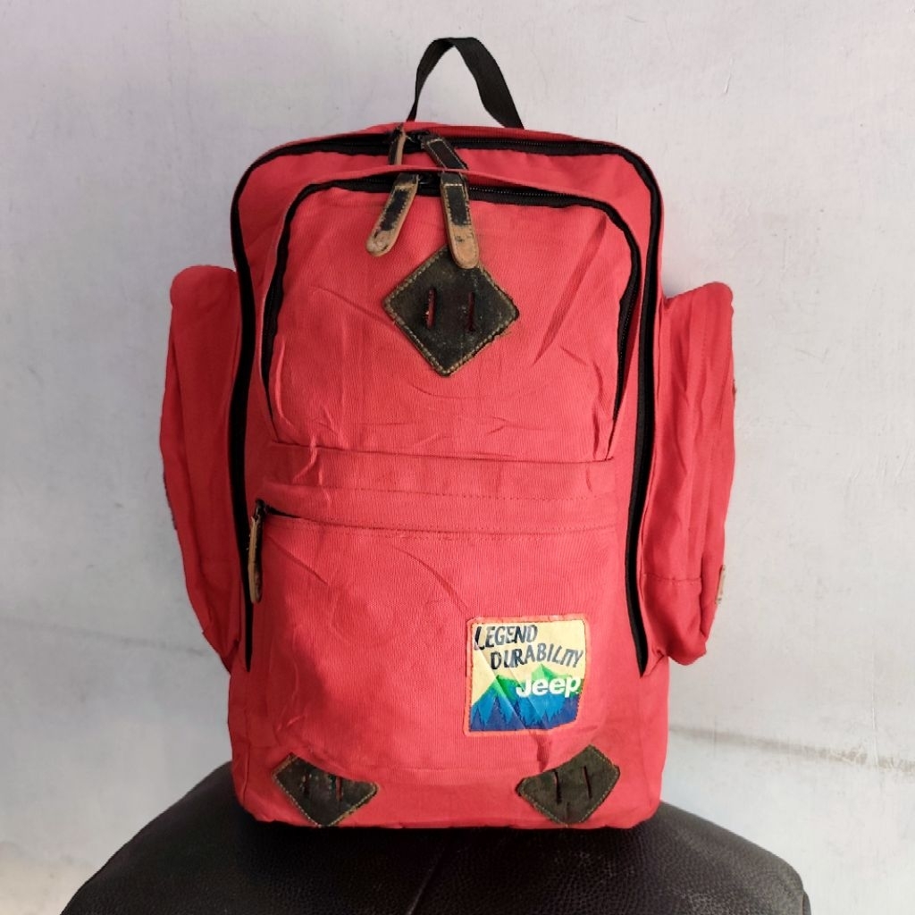 JEEP Backpack / Ransel Jeep Merah