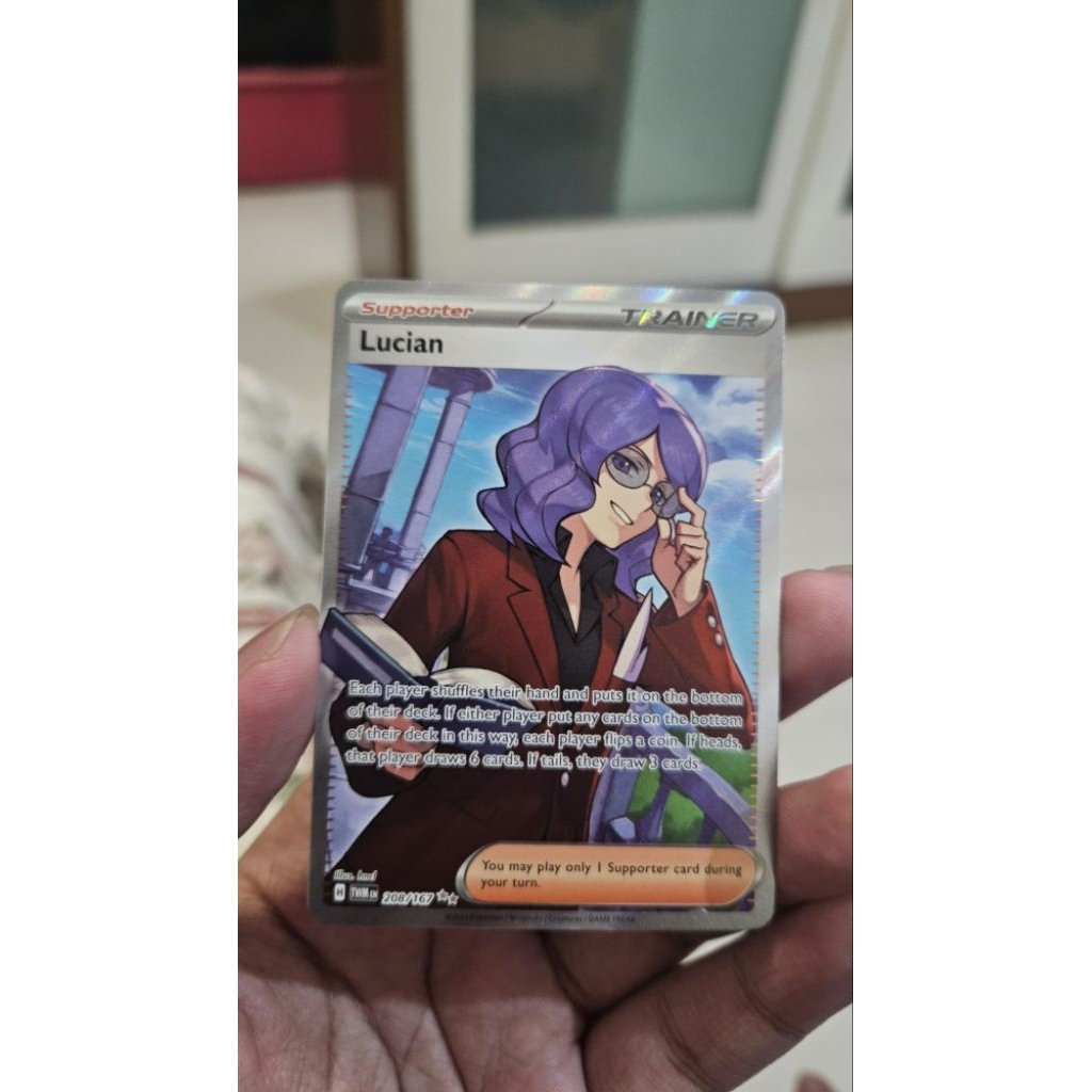 Pokemon Lucian Twilight Masquerade English SR 208/167 Eng