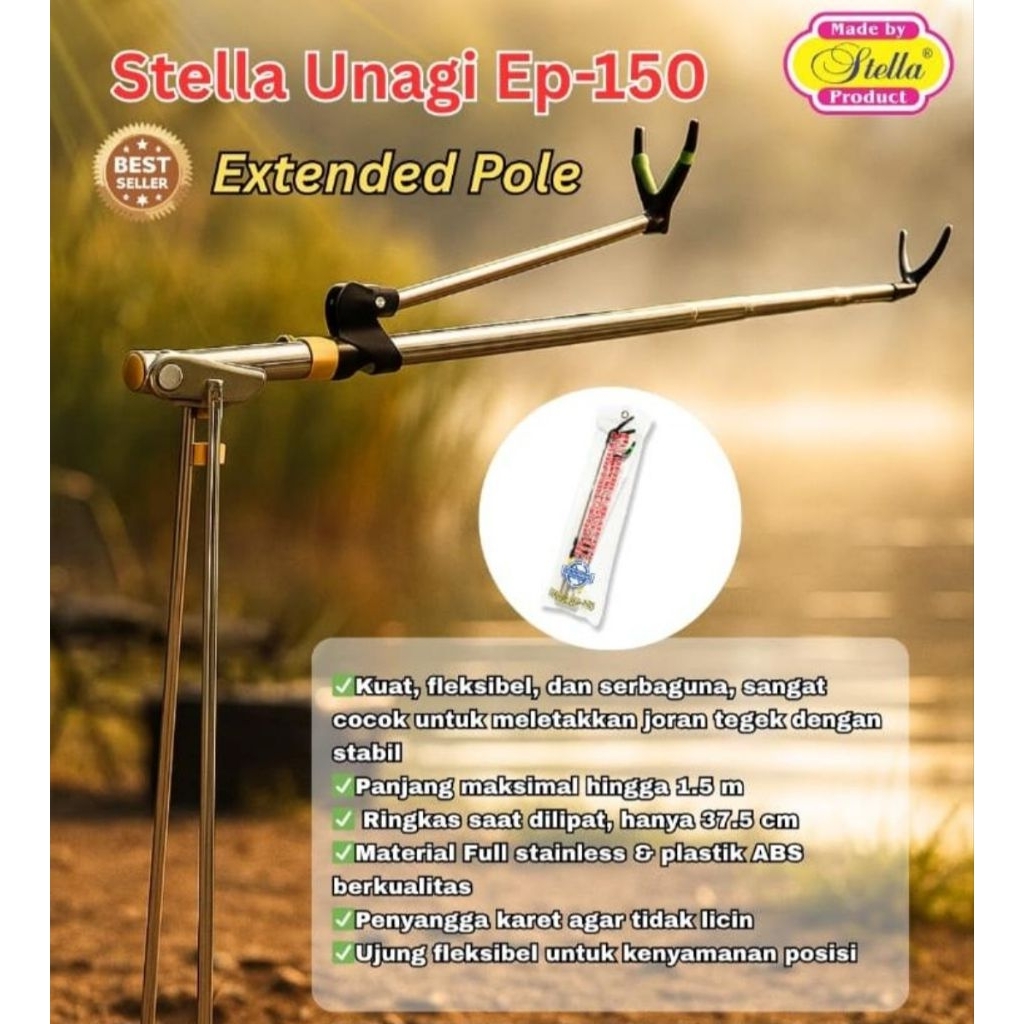 CAGAK JORAN / TEGEK STELLA PRODUCT STAINLESS EXTENDED - UNAGI EP 150cm