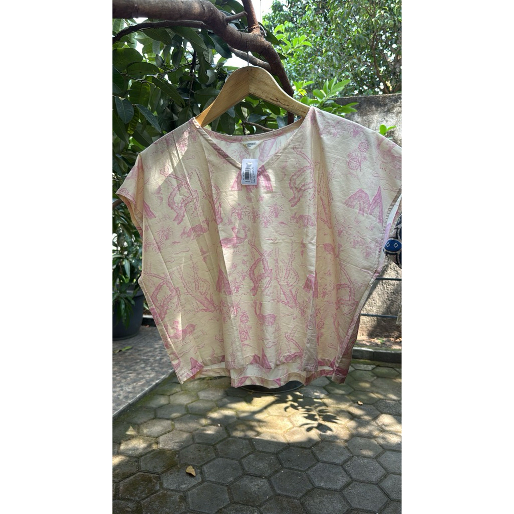 Blouse Croptop Batik Enom Margaria