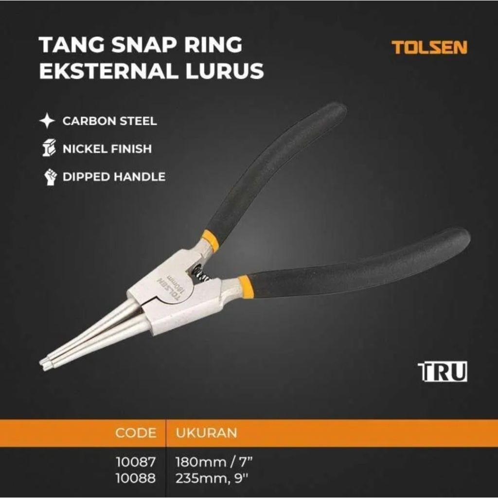 Tang Snap Ring Lurus External 7 inch 9 inch TOLSEN ORIGINAL/Tang Snap Ring Lurus Luar 7",9" TOLSEN 1