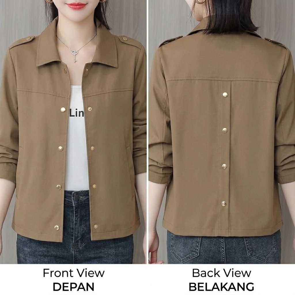 Jaket wanita korean style / jaket korean look / jaket modern / jaket look korea