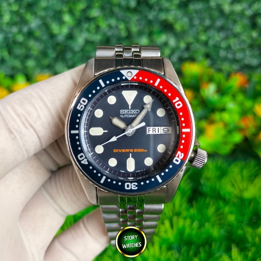 SEIKO Scuba Legend SKX015 SKX015K1 SKX015K2 Pepsi Mid Size Automatic Diver Discontinued Mini SKX009