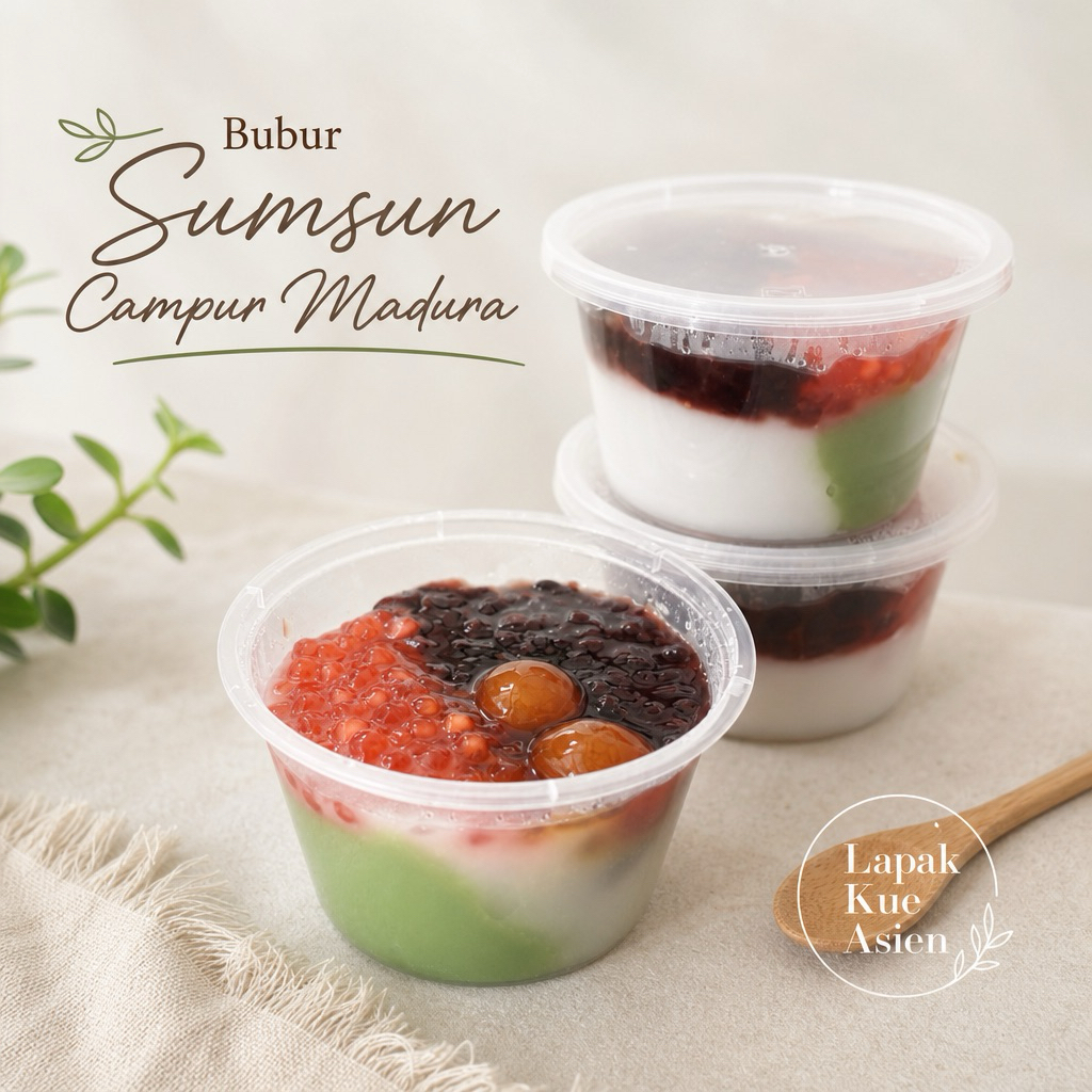 Jajanan Pasar Bubur Sumsum Madura Campur 1cup