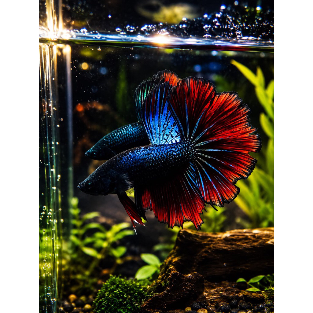 cupang halfmoon red devile hulk