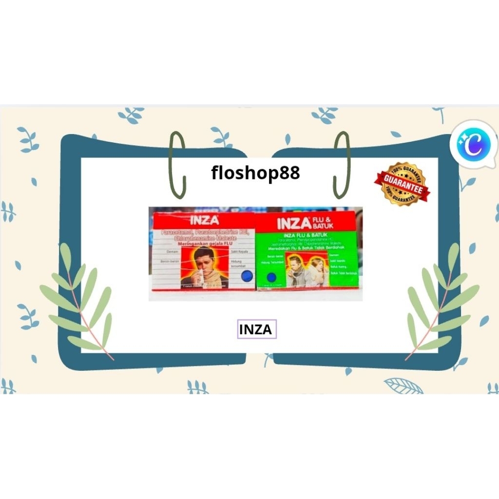 INZA / INZA TABLET / INZA FLU DAN BATUK / INZA FLU BATUK