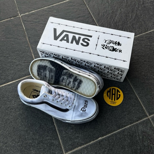 Vans x Travis Barker Old Skool Sneaker Shoes Sepatu Pria Original
