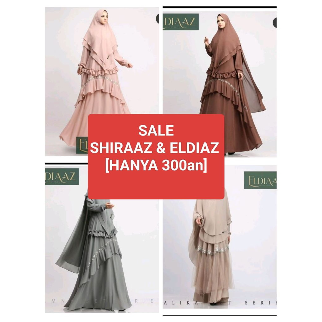 SALE GAMIS SYAR'I SHIRAAZ ELDIAAZ[gamis 300an]