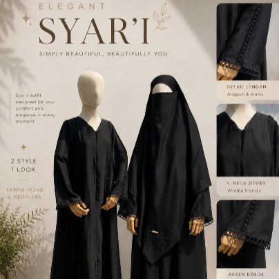 Abaya Ameena Zhafira Luxury Abaya Arab Abaya Turkey Abaya Remaja French Khimar Cadar Abaya Set Frenc
