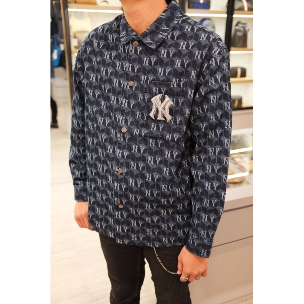 MLB NY MONO DENIM LS SHIRT