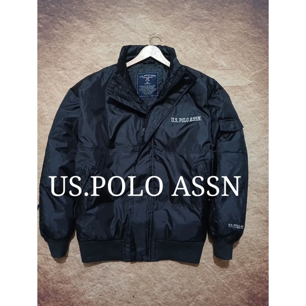 Jaket puffer keren US POLO ASN tebal empuk bekas pakai