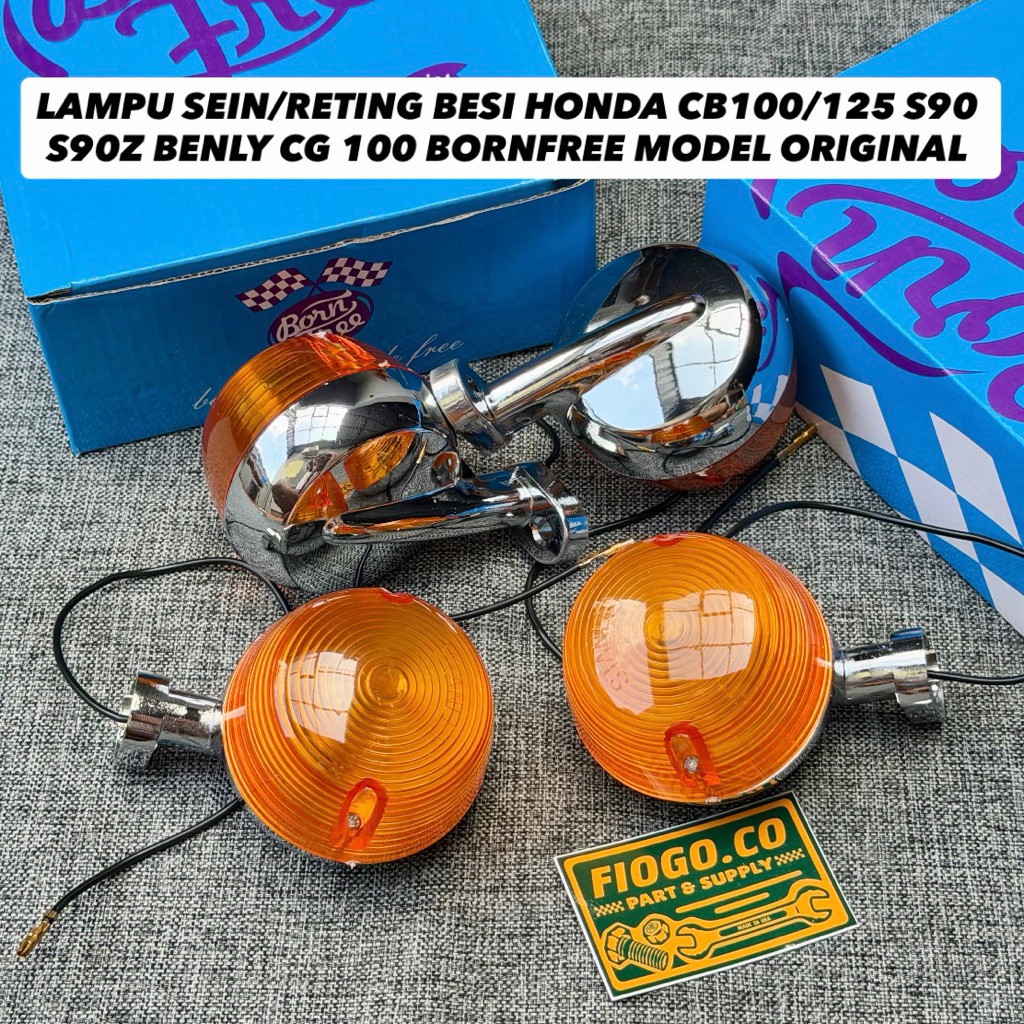 LAMPU SEN SEIN BESI RETING DEPAN BELAKANG CB100 125 S90 S90Z BENLY CG110 LAMPU RETING CB100 STANDART