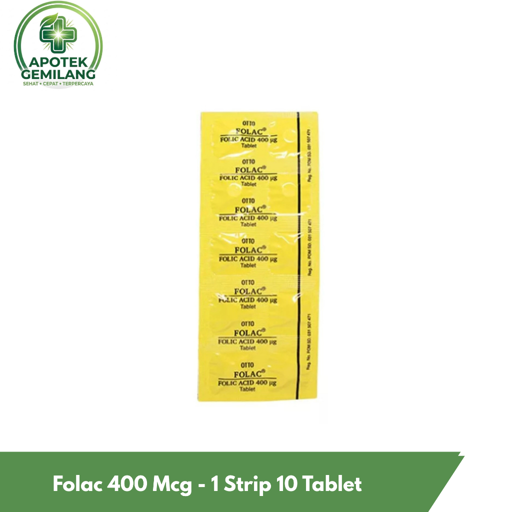 Folac 400 mg Obat Original Otto - 1 Strip