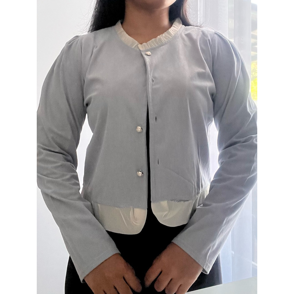 Outer/blouse baby blue/cardigan baby blue