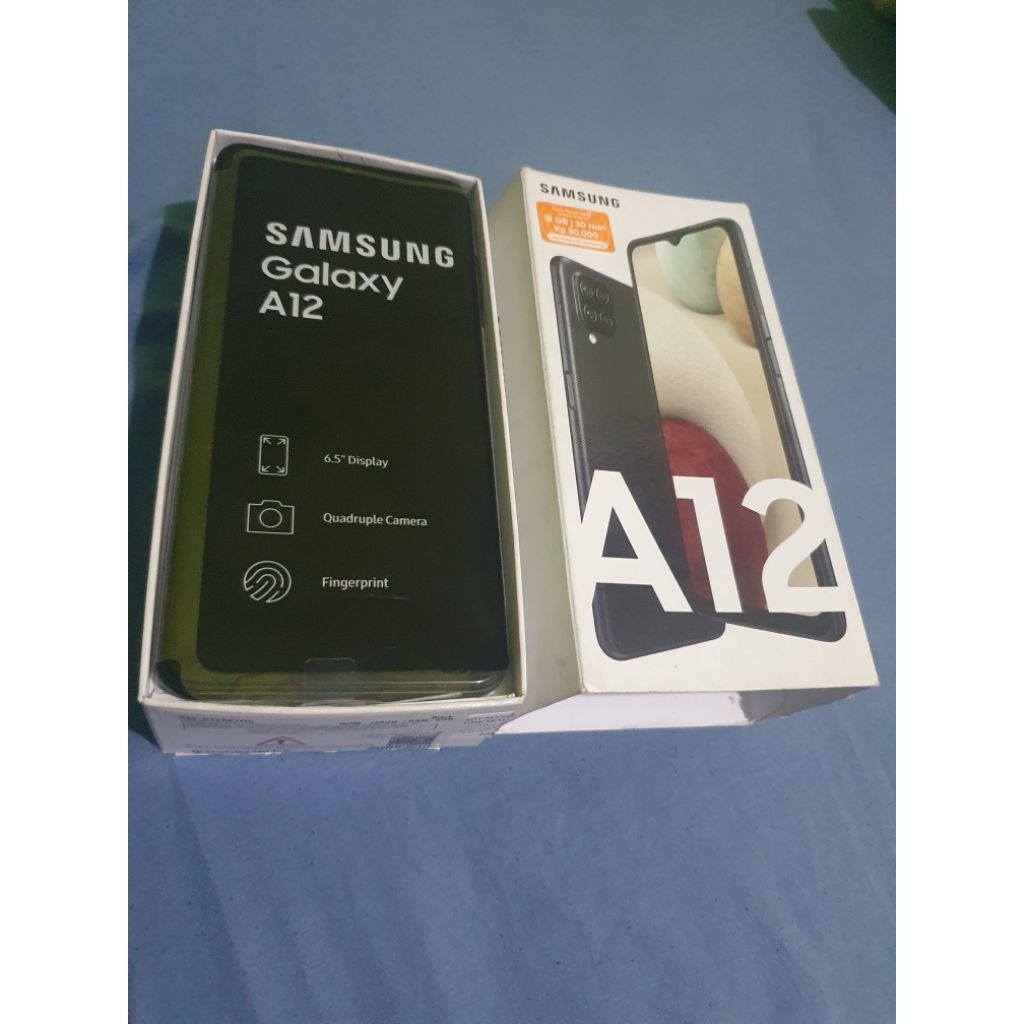 samsung A12 ram 6/128, mulus, full ori,matot, short