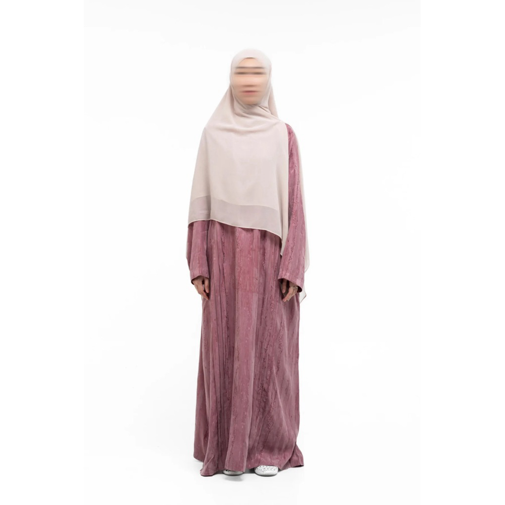TAZA | PRELOVED Teeqa abaya | Dusty Pink M