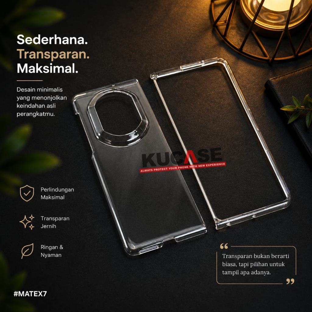Hardcase Tipis Akrilik bening / Clear Case for Huawei Mate X7 Huawei Mate XT Ultimate Huawei Mate X6