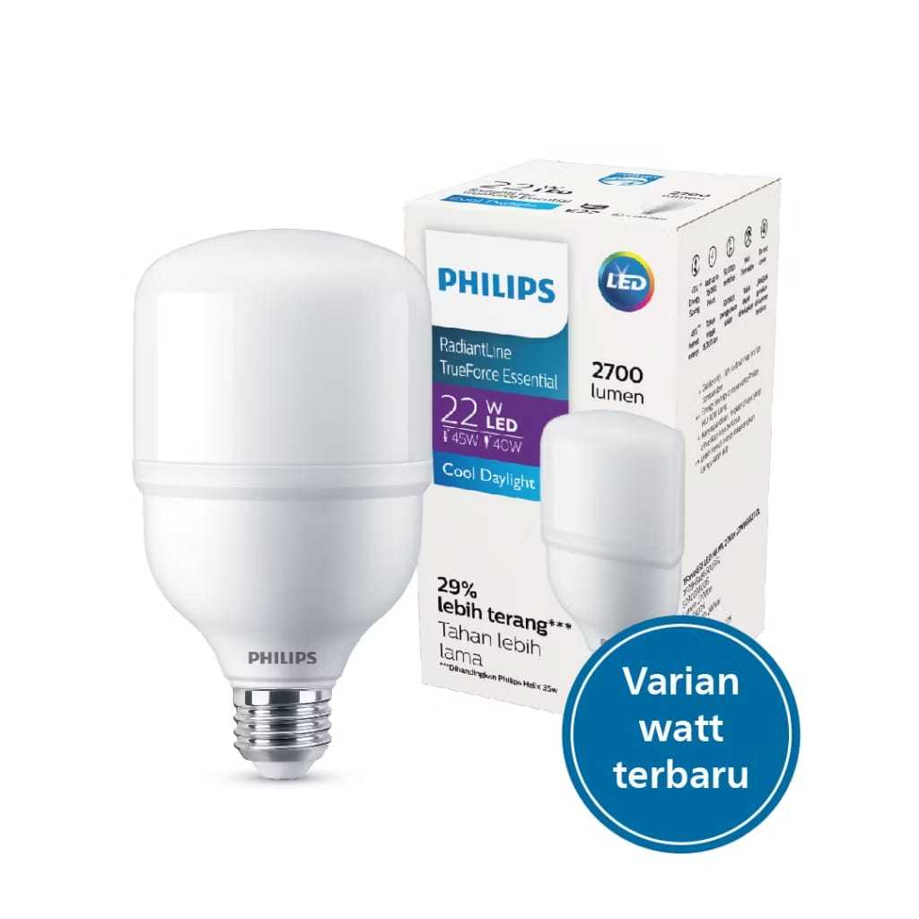 Lampu Philips T Force 25 watt TrueForce Essential LED PUTIH