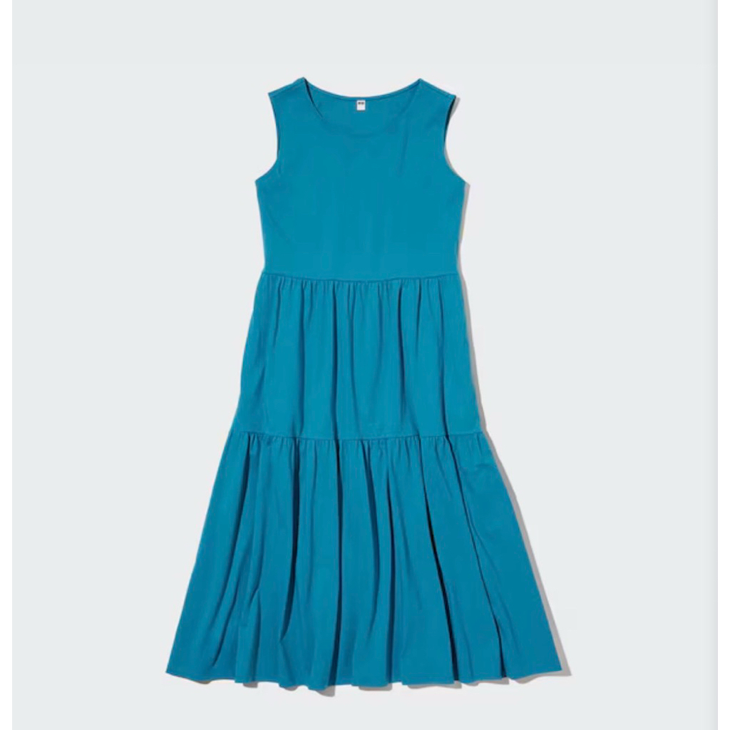 Smooth Cotton Tiered Sleeveless Uniqlo Dress