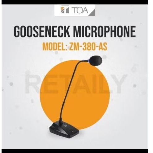 Mic microphone meja/podium TOA ZM 380