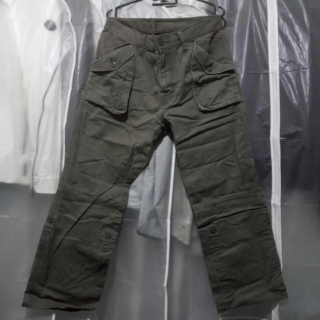 UNIQLO Military Pants Reguler Fit Celana Panjang Army Grey Not M65