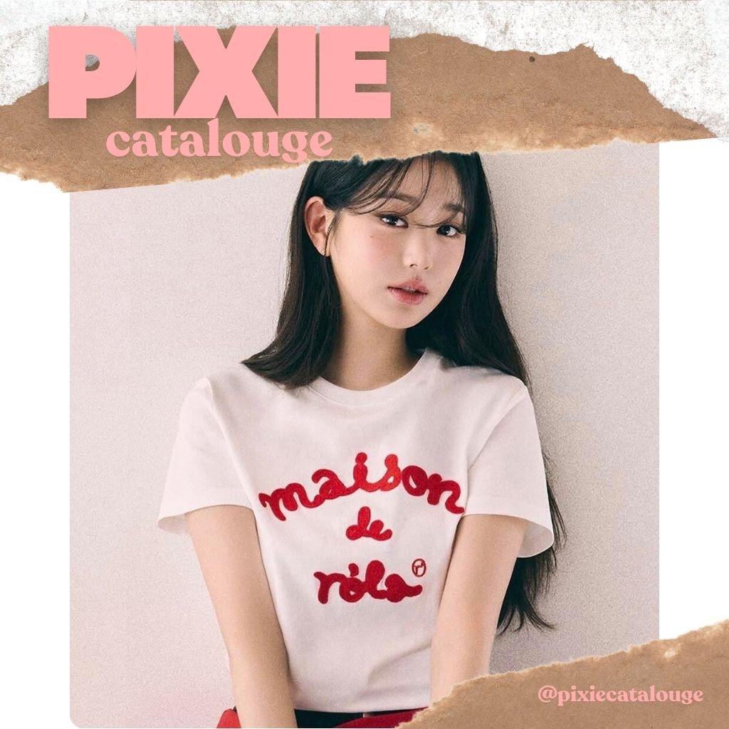 Pixiecatalouge - ORIGINAL ROLA ROLA X WONYOUNG IVE MAISON DE ROLA ROLA PINK TEE