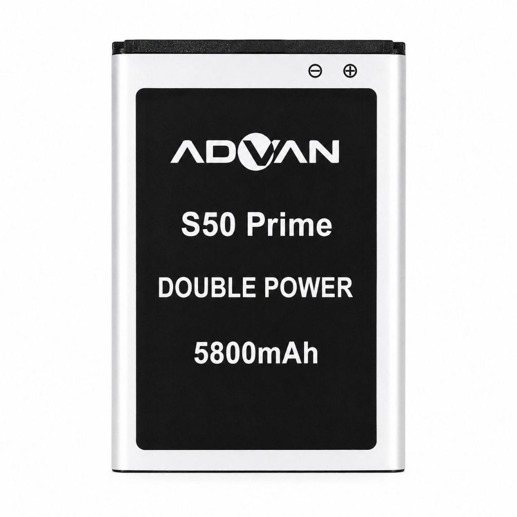 Baterai Advan S50 Prime Double Power 5800mAh Battery Pengganti Advan S50 Prime